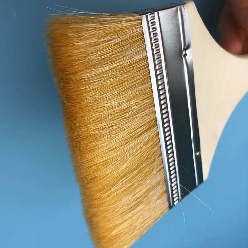 高档羊毛刷油漆乳胶漆涂料刷长柄软毛清洁刷子不易掉毛涂刷工具