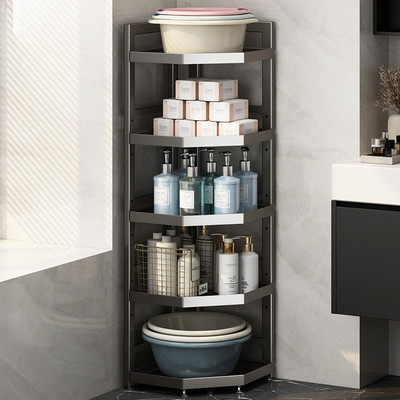 脸盆架卫生间置物架落地多层厕所墙角浴室转角洗手间三脚收纳架子