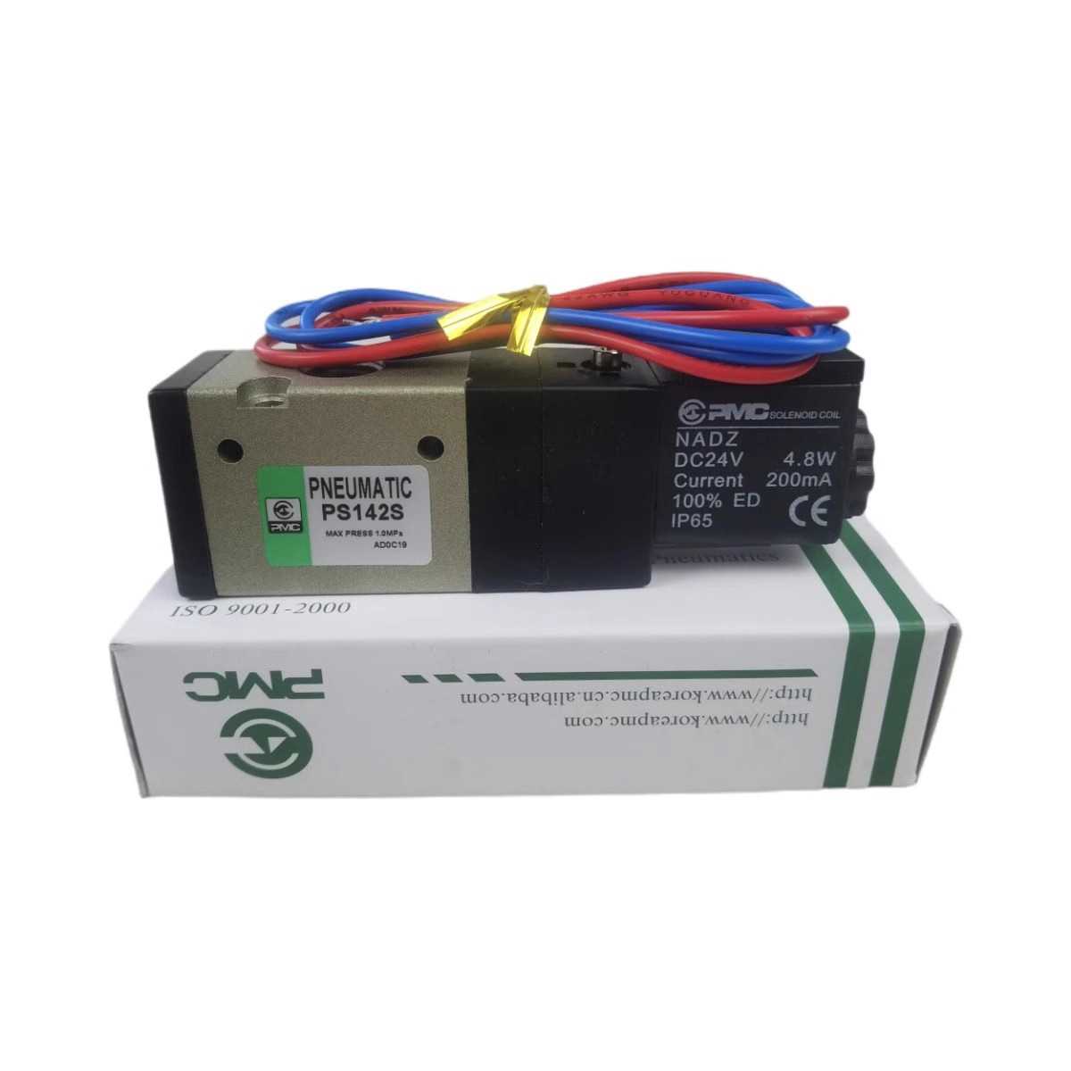 韩国原装PMC气动电磁阀PS142S 换向阀DC21-26V AC220V DC24V