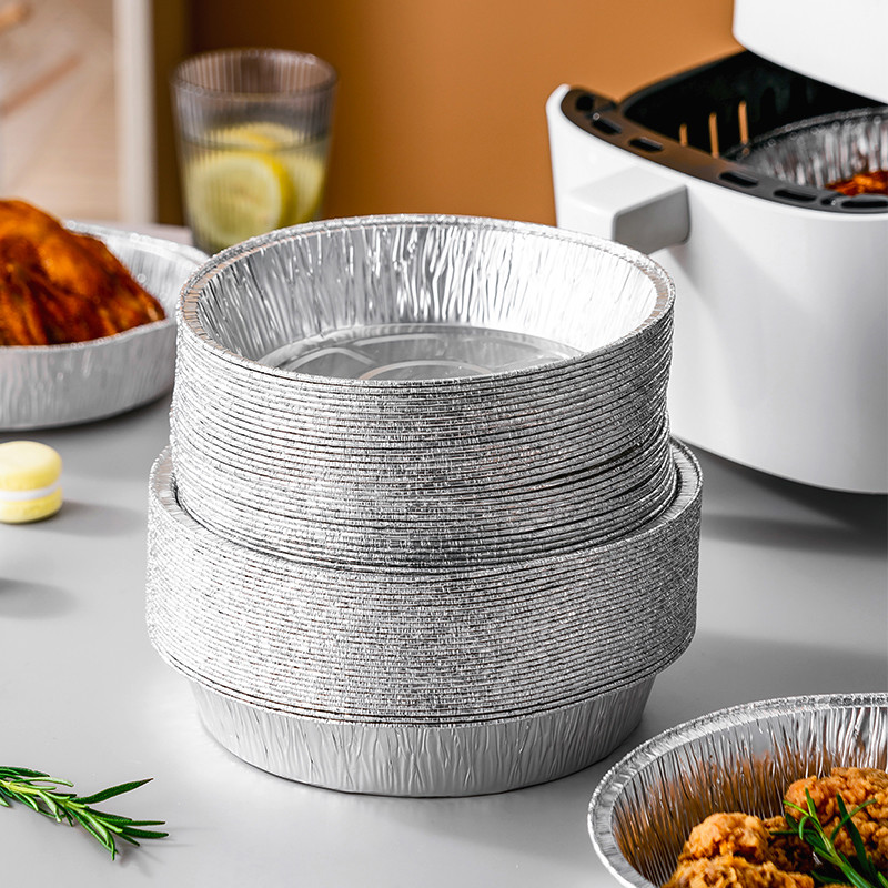 onlycook食级空气炸锅专用锡纸盘烘焙烤箱锡纸盒家用吸油纸锡箔