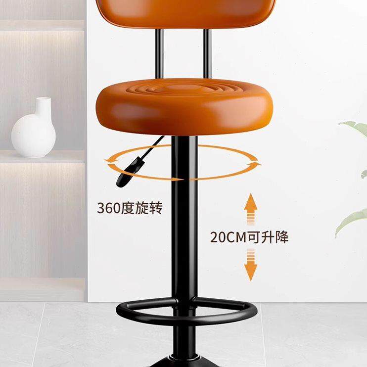 吧台椅高脚凳子现代简约酒吧椅家用升降椅子商用前台收银转椅吧凳