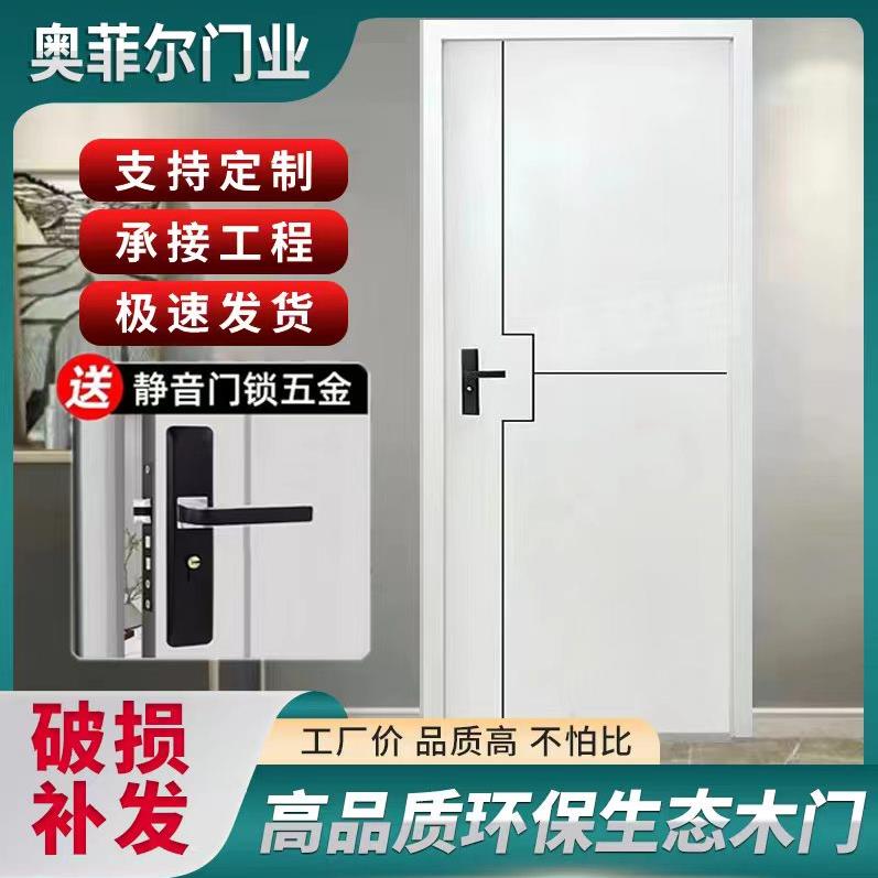 木门室内门工厂直销卧室门实木覆合门出租房实木覆合烤漆门免漆工