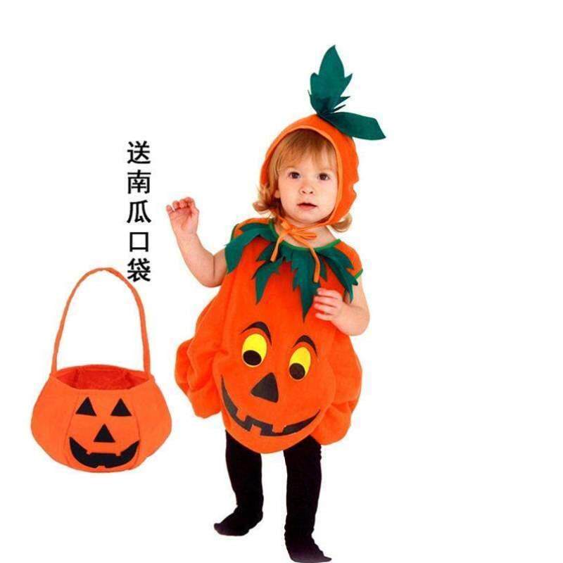 演出服女童雪人南瓜南瓜袋万圣节幼服男宝宝造型服装南瓜儿童植物