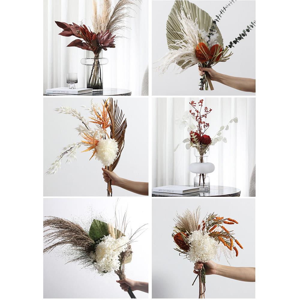 采购产品现代人造花,假花,干花花束装饰,客厅花瓶插花装饰,样