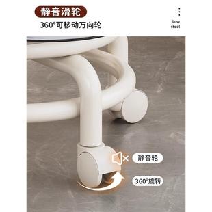 滑轮轮矮凳家用克力万向小凳子多功能亚椅板子儿童小84960凳客厅
