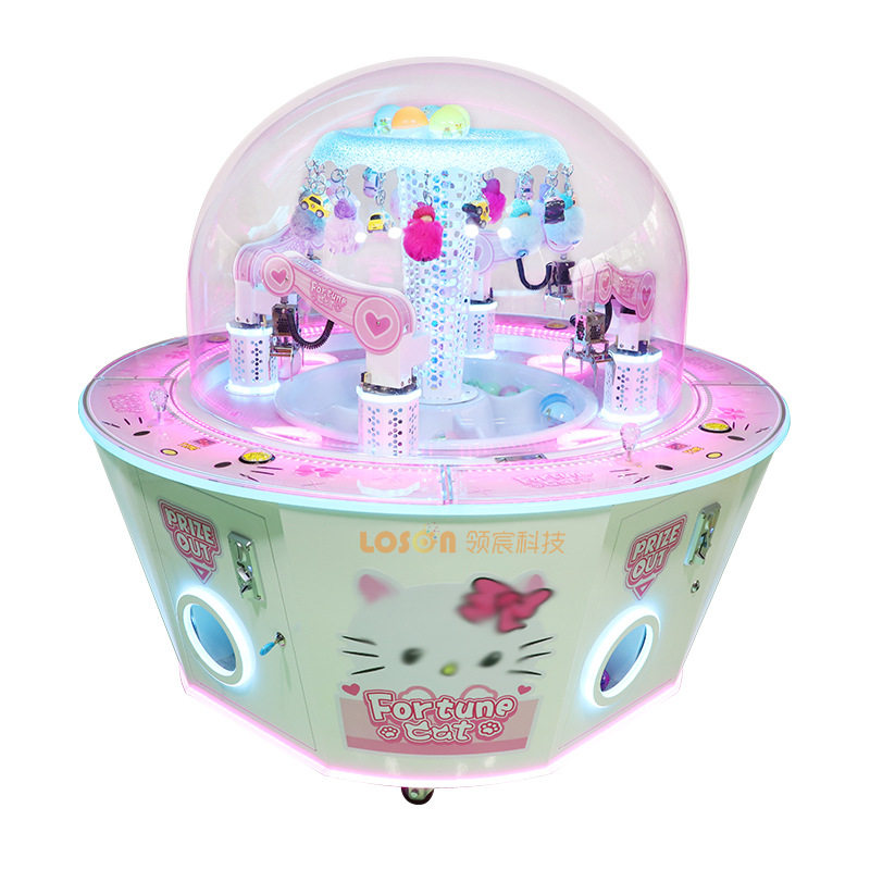 圆盘糖果机礼品机推杆礼品奖励电玩儿童游乐场智能投币游乐设备