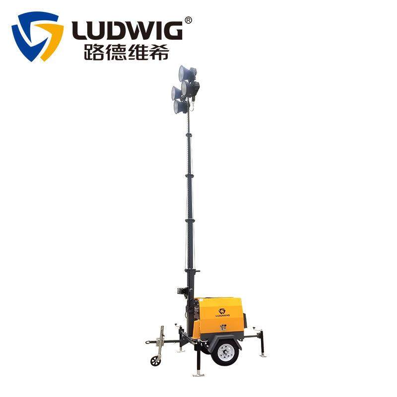 拖车移动照明灯塔300W400WLED灯1000W金卤灯柴油机应急电动工作灯