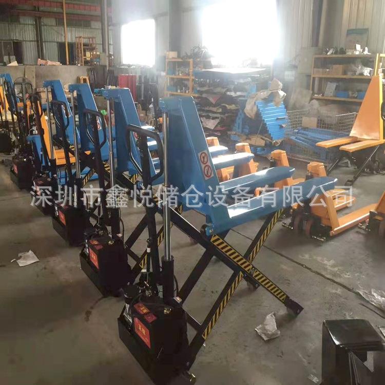 电动液压高起升搬运车剪叉式电动叉车高升程液压托盘车光电感应
