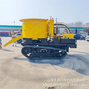 混凝土平口罐车履带朝天锅特殊地形水泥搅拌车 履带式