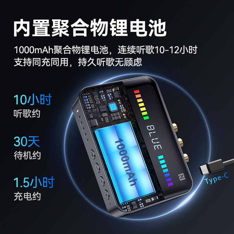 5.3发烧蓝牙接收器老音响功放机专用适配器电脑视同轴光纤发射器