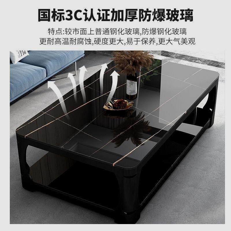 网红爆款茶几小户型客厅家用北欧风加厚钢化玻璃茶几简易茶台茶桌