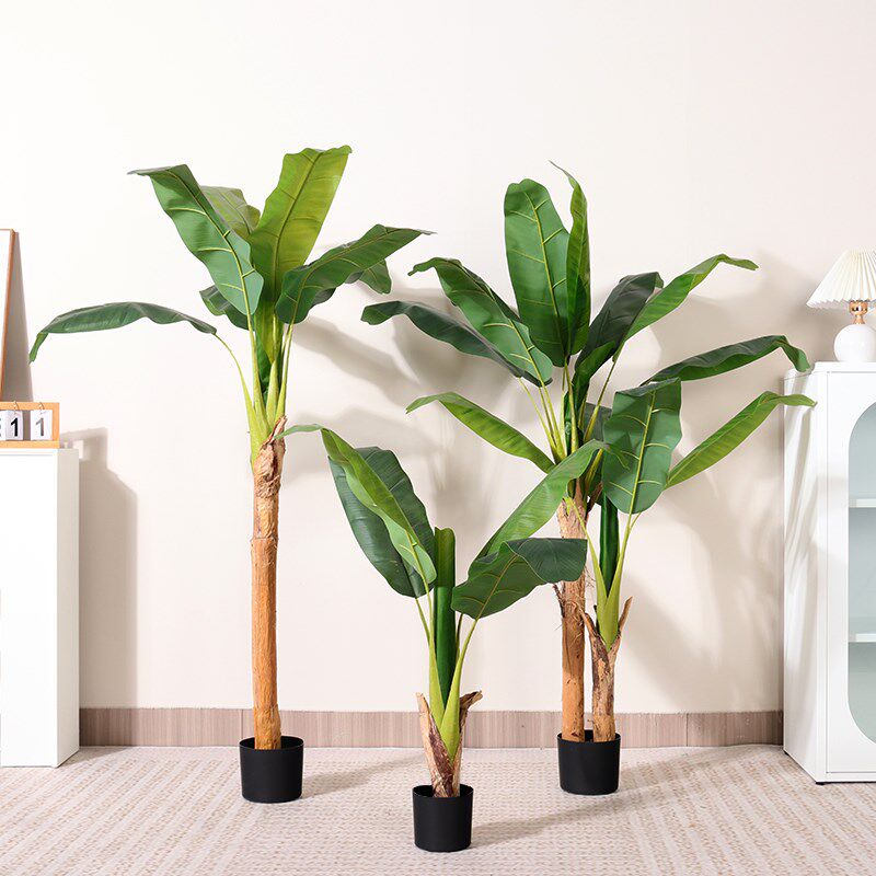 仿真绿植芭蕉树仿真假树盆栽室内摆件大型绿植造景植物仿真香蕉树