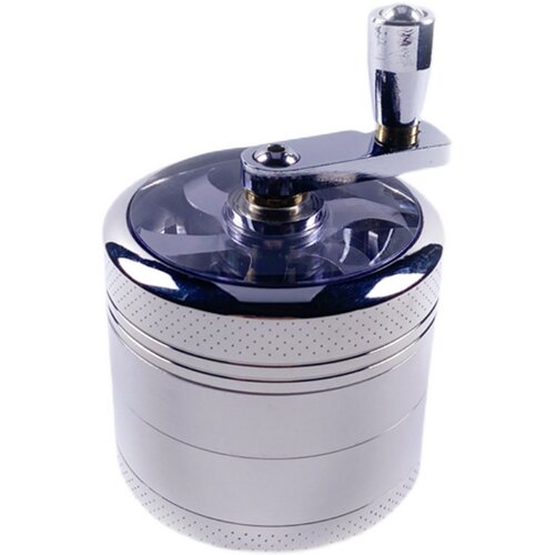 手摇磨烟器grinder碎烟器烟草研磨器大号金属磨具手动四层55mm