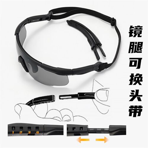 新款战术护目镜军迷CS射击眼镜防爆防弹防风沙特战眼镜战术太阳眼