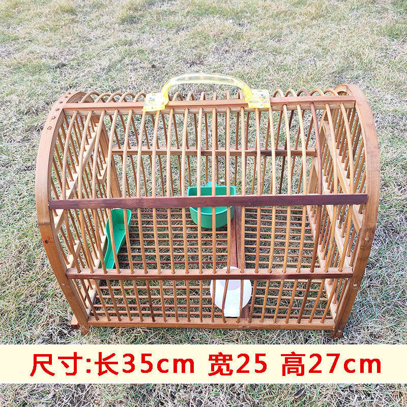 新款竹制竹鸡笼鹌鹑笼鸽子笼斑鸠养笼鹧鸪笼山鸡笼田鸡笼包邮