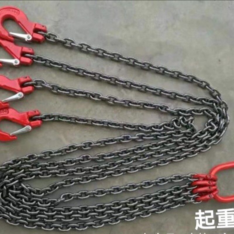 厂家直销80级锰钢链条起重吊索具吊车叉车吊链模具大索链多吊钩组