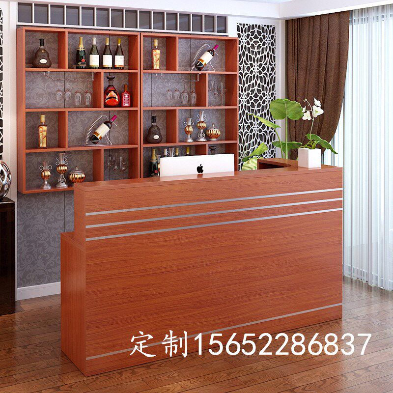 转角收银柜台公司前台饭店吧台服装奶茶店美容院柜台接待台