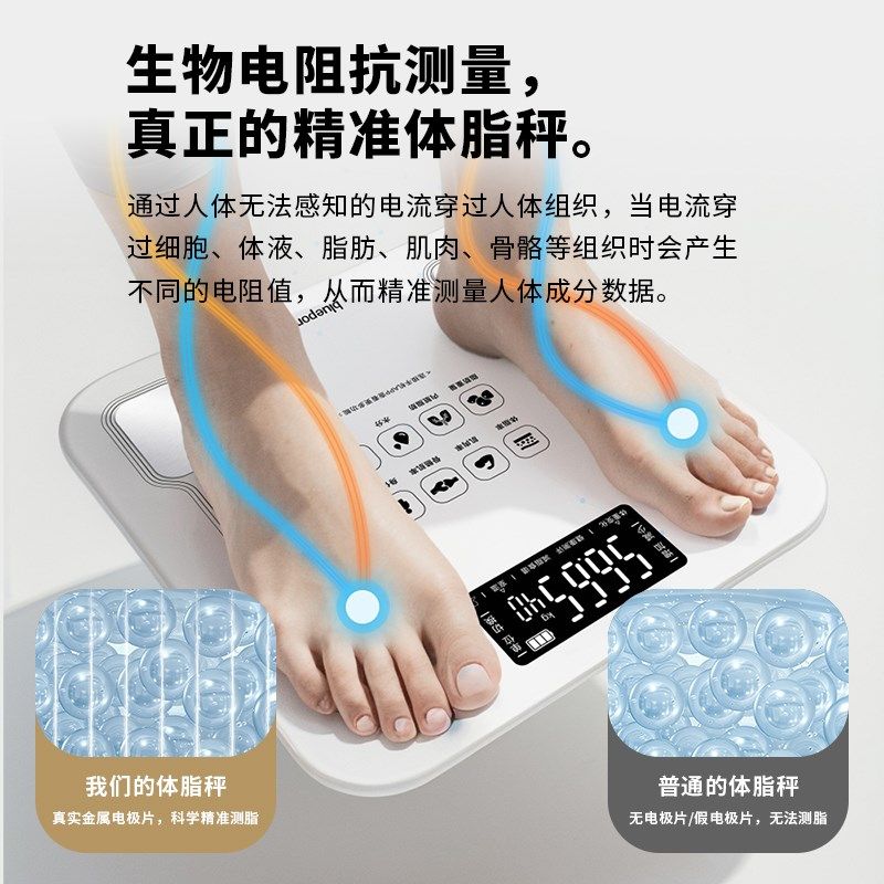 智能体脂秤减肥专用高精准体重秤家用健身健康秤称重电子人体秤