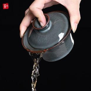 家用客厅办公室陶瓷纯手工茶壶茶杯整 灵青坊青瓷高档功夫茶具套装