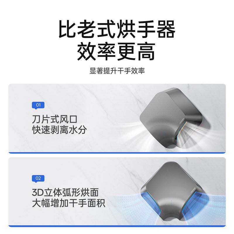 英特汉莎厕所烘手器全自动感应吹手烘干机卫生间商用烘手机干手器