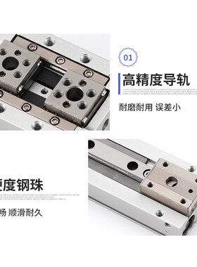 MHF2-8D气动手指气缸平行滑台12D/16D/20D/D1/D2/D1R/D2R薄型气爪