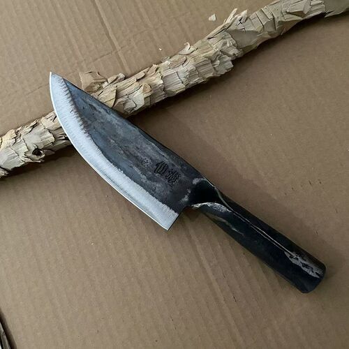 弹簧钢板手工锻打剔骨刀锋利老式铁刀宰羊杀猪专用刀卖猪肉刀剃骨