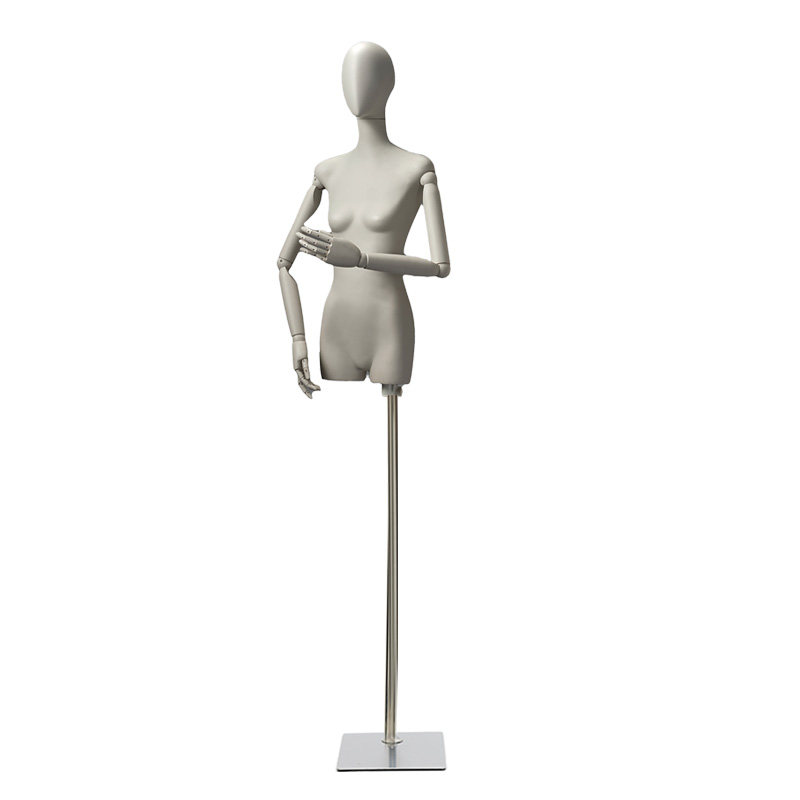 服装店模特道具橱窗展示架子半身韩版衣假人偶体锁骨扁身女模特台