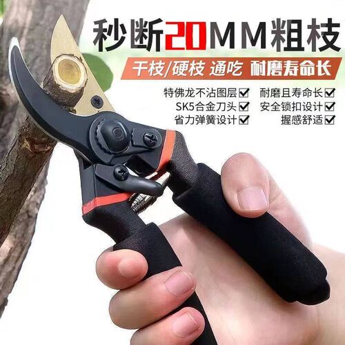 新款SK5园艺剪刀果树粗枝剪修剪树枝剪刀花剪园艺剪园林专用工具
