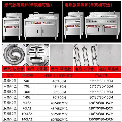 煮面炉商用电热节能多功能方形燃气煮面桶煮面锅汤面炉麻辣烫锅