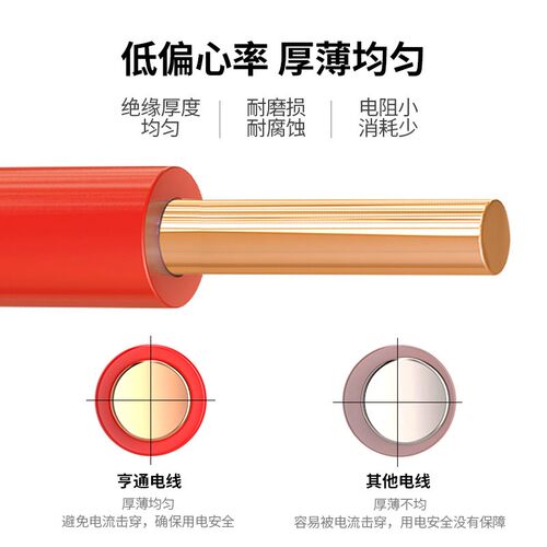 亨通阻燃电线 线国标家用bv2.5平方纯铜芯线 线1.5/4/6家装电缆10