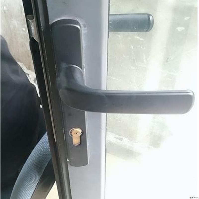 门锁执手铝合金门锁把手平开门执手断桥门锁门把手面板断桥门把.