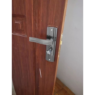 .老式铁面板换锁室内卧室房门锁室内钢木门锁小50门把手门锁锁具