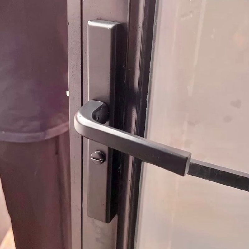 厕所窄边门锁门把手极窄门锁玻璃门锁浴室门锁铝合金门手柄卫生间