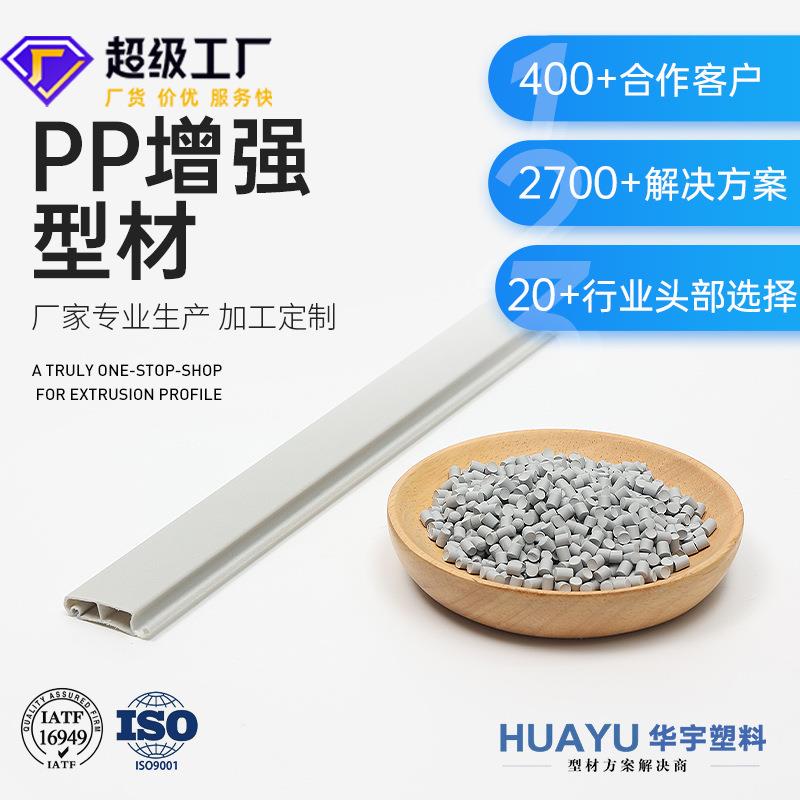 房车pp滑轨pp卷帘门插条增强PP挤压塑料异型材表面可做哑光亮光