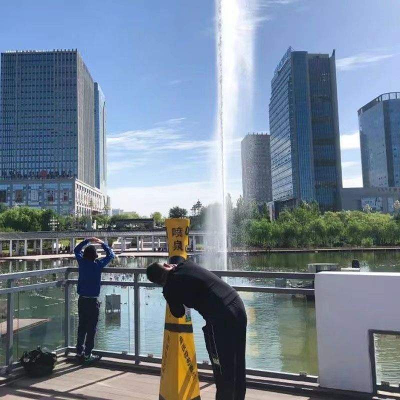 网红大型呐喊互动景区娱乐喊泉喷泉装置扫码声控全套设备号角喷泉