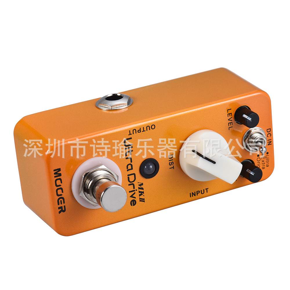 魔耳MOOER Ultra Drive MKⅡ低躁音失真音色效果器