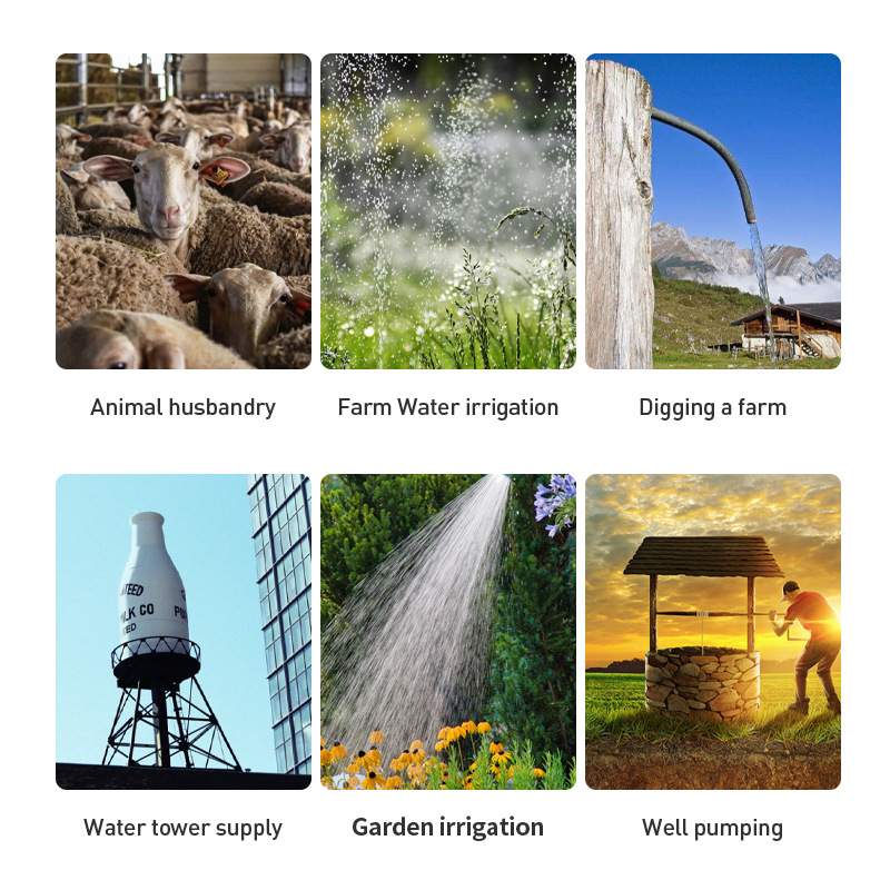 太阳能泵2寸24v200w高扬程大流量直流无刷潜水泵DC SOLAR PUM