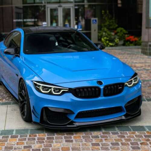 适用bmw宝马3系4系m3 m4 f80 f82 f83 2015-20前唇前铲改装件