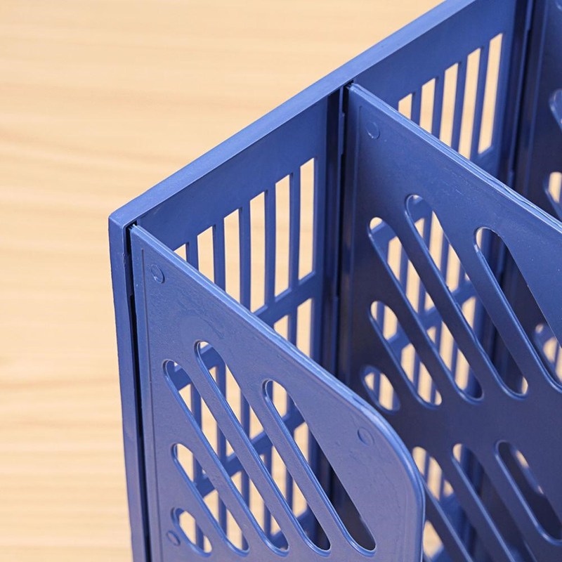 现货3 Sections Magazine File Stand Holder Home Office Docut