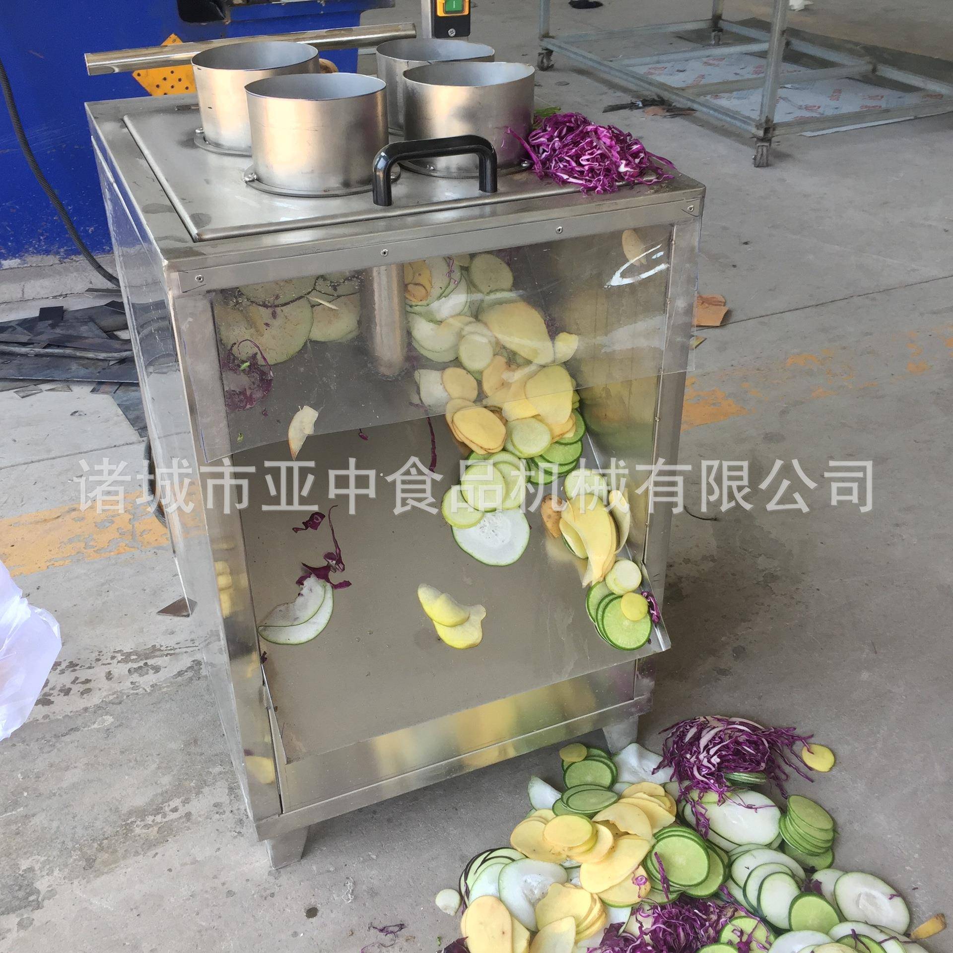 厂家供应下压式切片机苹果香蕉胡萝卜山药片成形果蔬切片设备