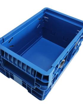 KLT-F3147加厚折叠箱物流箱塑料工业带翻盖周转箱筐储物配送箱