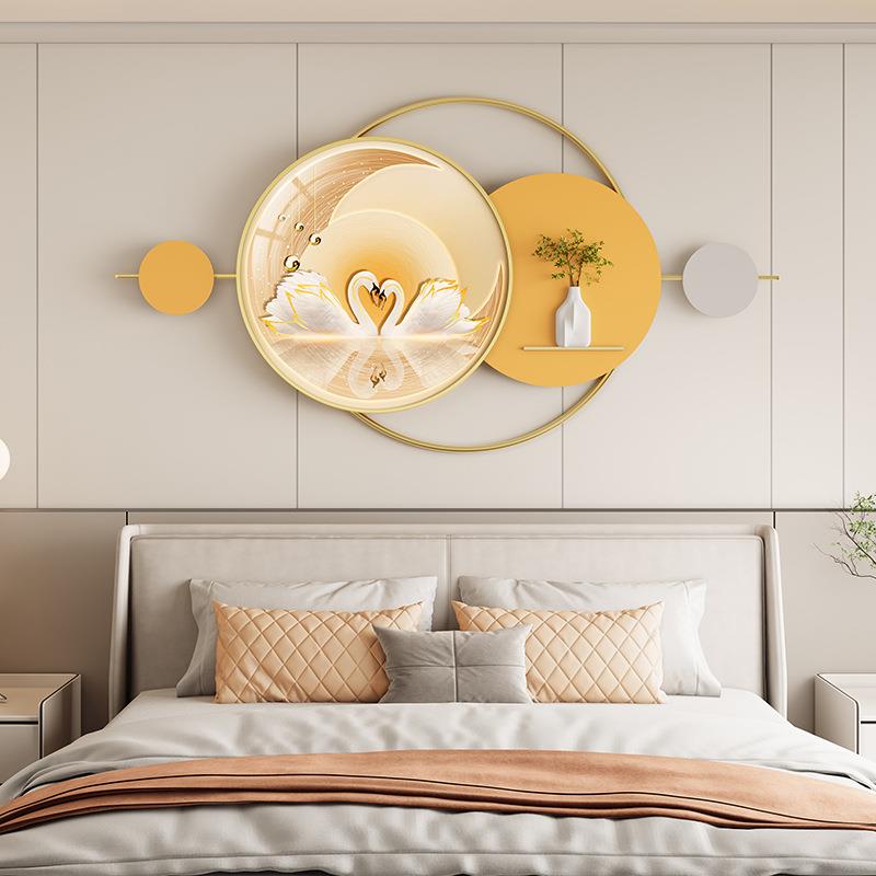 卧室床头装饰画主卧房间背景墙挂画轻奢高级感温馨壁画2025新款画