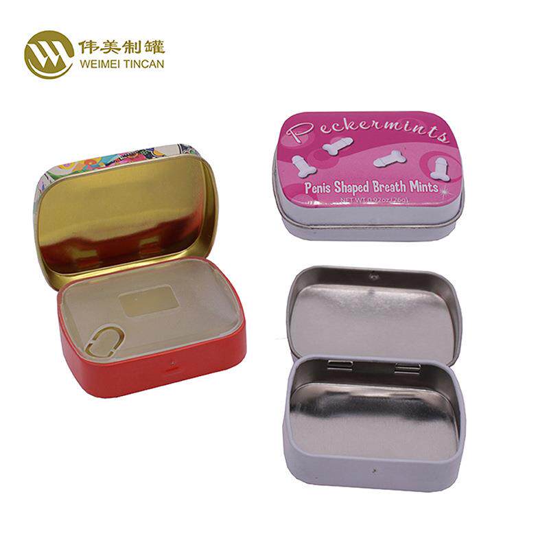 无糖薄荷糖包装铁盒 马口铁糖果盒 多种口味迷你薄荷糖果盒