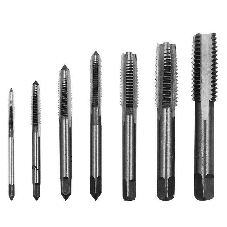 攻丝手用丝锥套装M3-M12丝锥7pcs套装扳手手动攻牙工具直槽丝锥