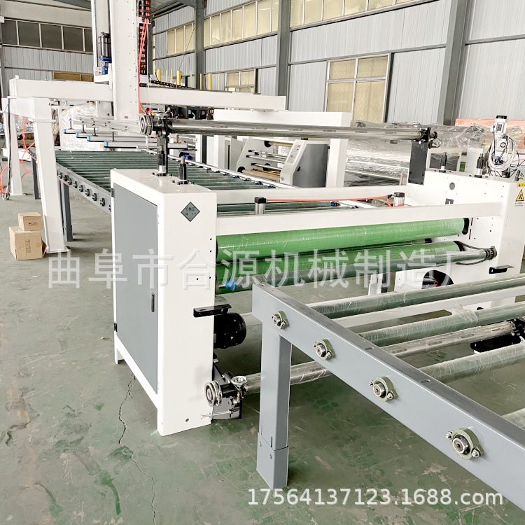 PET高光木饰面肤感墙板贴面机 PET静电膜覆膜机 全自动木工机械厂