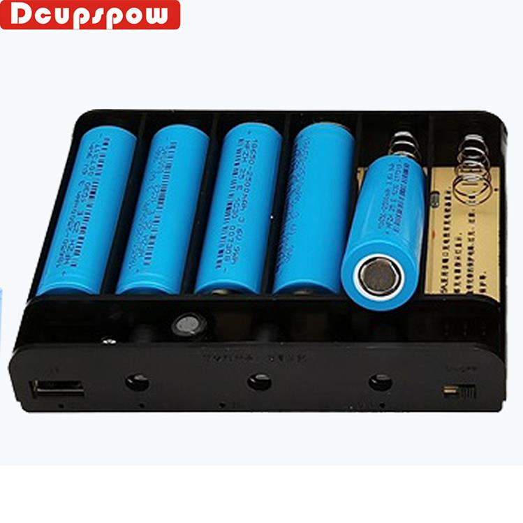 DCUPSPOW直流UPS电源5V9V12V 6节18650节锂电池可拆卸更换diy套件