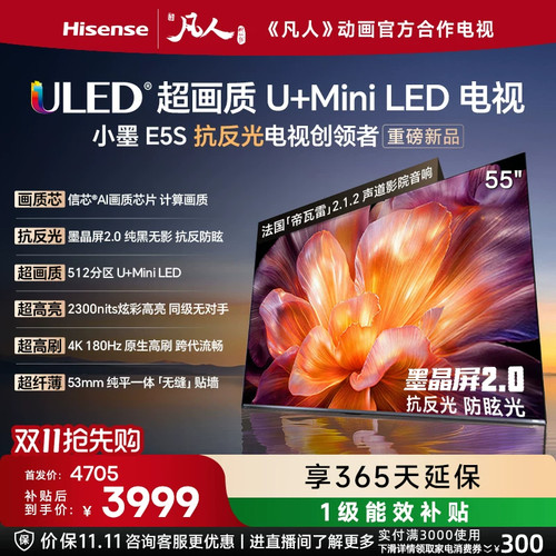海信小墨E5S55吋U+MiniLED