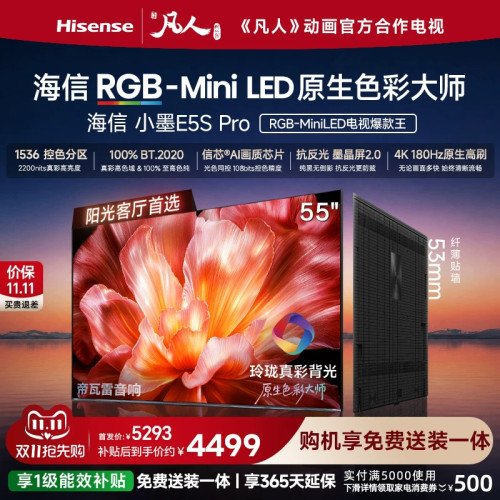 海信RGB-MiniLED小墨55E5SPro