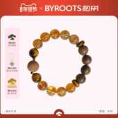 BYROOTS 抱树檀岭藏香珠手串项链男女新年圣诞礼物送女友生日礼物