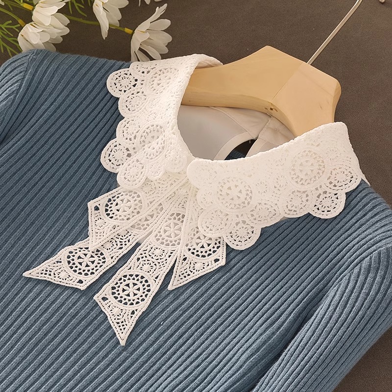 假领子镂空花边免烫内搭毛衣领